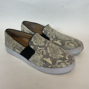 Vionic Women's Size 10 M Demetra Comfort Shoes Slip On Snake Print Leather 5456